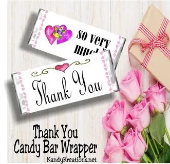 Thank You Candy Bar Wrapper DIY Party Mom
