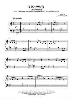 Star Wars Main Theme Piano Sheet Music (PDF) Easy piano shee