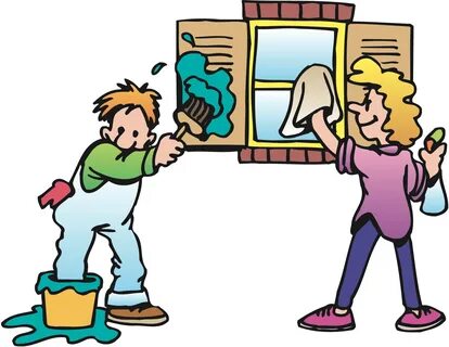 clean the windows cartoon - Clip Art Library