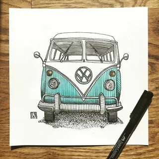 Vw Bus Drawing at PaintingValley.com Explore collection of V