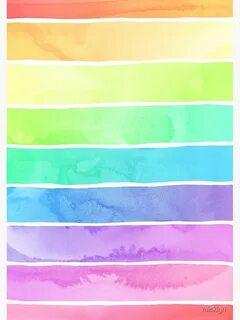 Summer Sorbet Rainbow Stripes Canvas Print by micklyn Rainbo
