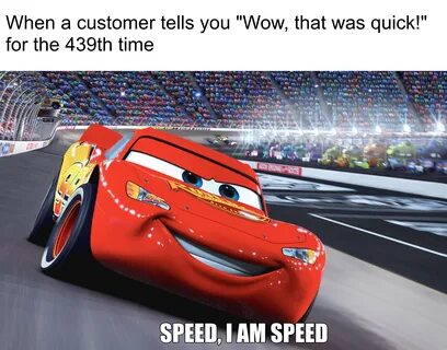 Lightning McQueen I Am Speed Meme