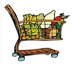 Grocery Cart Drawing at GetDrawings Free download