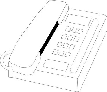 Telephone clipart office phone, Telephone office phone Trans