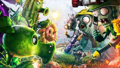 Фото Зомби Plants vs Zombies 3D Графика Фантастика Подсолнух