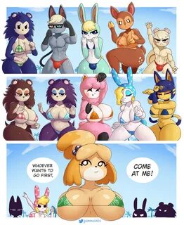 #150964 - suggestive, artist:gammainks, ankha (animal crossing), chrissy (a...