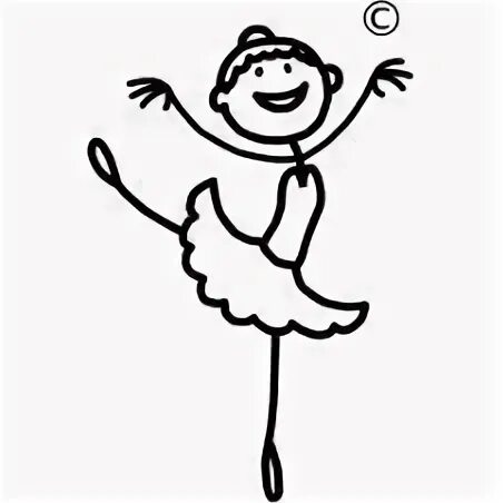 Ballerina clipart stick figure, Ballerina stick figure Trans