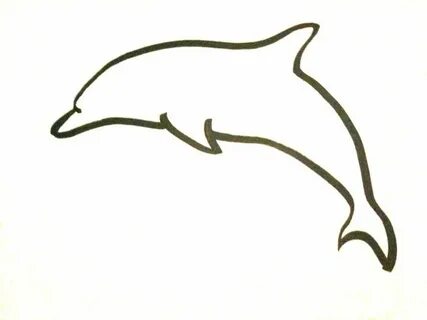 dolphin outline Dolphins tattoo, Dolphin drawing, Dolphins