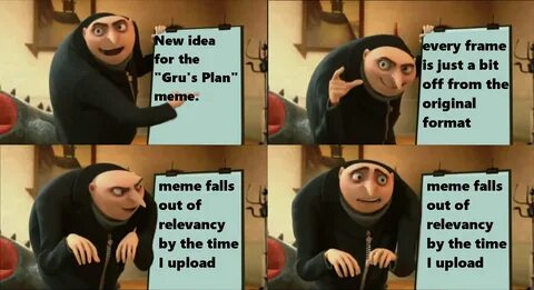 A few frames off. Gru's Plan Know Your Meme