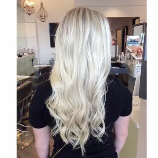 To achieve this pearl blonde color: ask for heavy highlights