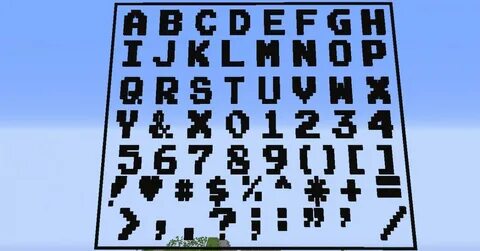 minecraft alphabet letter word font minecraft alphabet trans