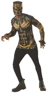 Marvel Black Panther Movie Erik Killmonger Adult Costume Top