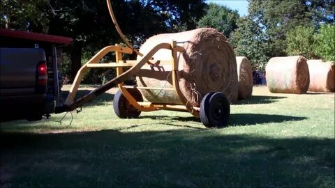 Hauling Hay On The Homestead Tumblebug Round Bale Transport 