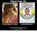 Liberal Logic 101 Moment of Silence Making Kids Draw Postors
