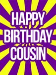 Happy Birthday Cousin Card Birthday & Greeting Cards by Davi