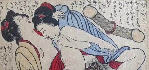 Shunga Gallery в Твиттере: "'Lesbians using a tagaigata, dou