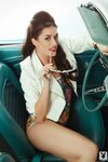 Jade Roper Does Retro Playboy Photo Shoot in Classic Mustang