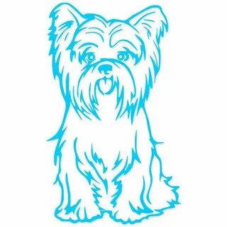Yorkie Dog Terrier Svg Design Files Cuttable for Silhouette 