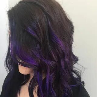 5 Streaking Black Berry Summer Hair streaks, Purple hair str