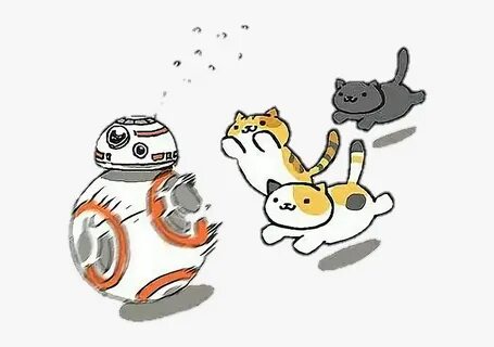 #neko #chase #bb8 - Neko Atsume Star Wars , Transparent Cart