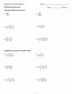Multiplying Rational Expression Worksheet Adding and Subtrac