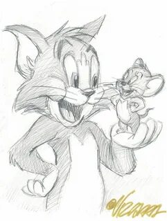 Tom & Jerry - Original Sketch - Joan Vizcarra - First - Cata