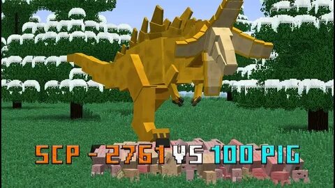 SCP - 2761 VS 100 PIG Minecraft - YouTube