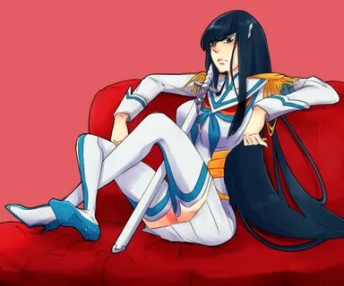 Safebooru - 1girl black hair blue eyes boots breasts couch c