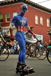 Mechadude2001: Captain America Bodypaint