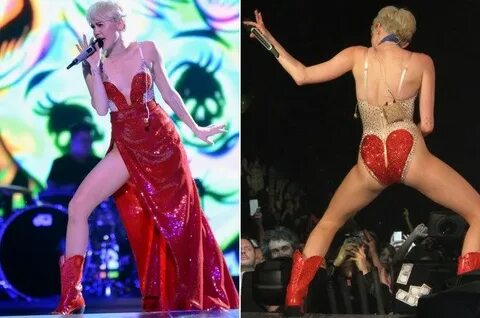 The wildest outfits of Miley Cyrus' Bangerz tour Wild outfit