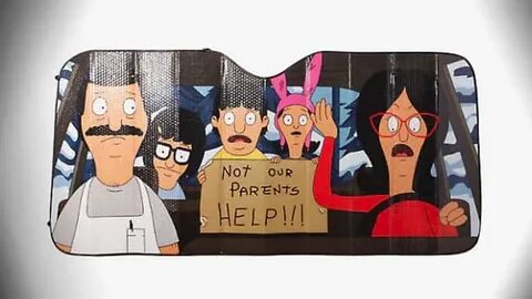 Hot Topic Bobs Burgers Help Accordion Sunshade Windshield Su