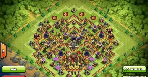 Clash of Clans TH9/TH10 Trophy Rush (Trap Troll) Base - Game