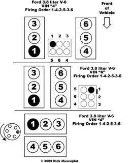 3.8 V6 Ford firing order Ricks Free Auto Repair Advice Autom