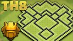 CLASH OF CLANS - TOWN HALL 8 NEW TROPHY PUSHING BASE + Defen