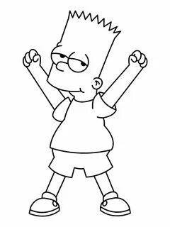 Bart Simpson coloring pages. Free printable Bart Simpson col