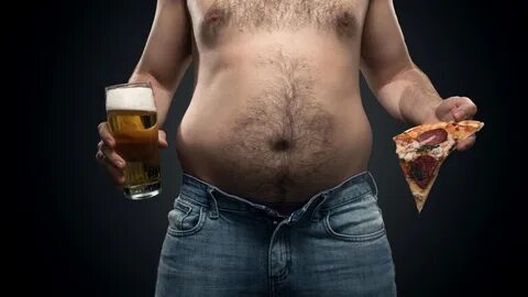 Beer and man boobs and belly fat