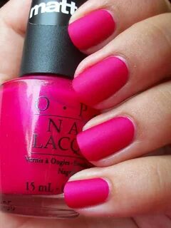 OPI La Paz-itively Hot Matte Nail polish, Nails, Nail design