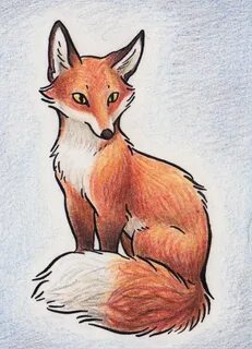 Original ACEO Red Fox Pintura de raposa, Arte raposa, Raposa