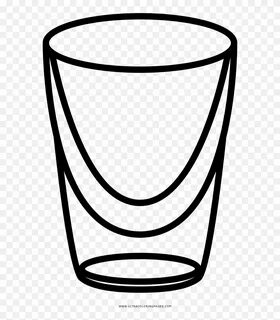 Shot Glass Coloring Page Clipart (#5335553) - PinClipart
