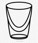 Shot Glass Coloring Page Clipart (#5335553) - PinClipart