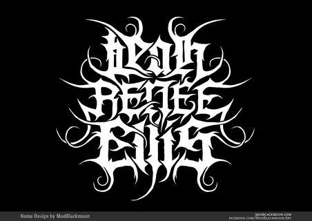 ModBlackmoon Death Metal, Black Metal, Thrash Metal Band Log