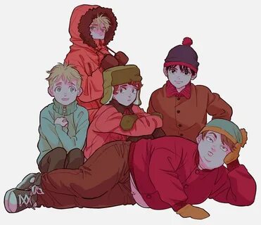 Anime Picture South Park Kyle Broflovski Eric Theodore All i