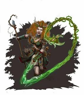 Druid Spell: Thorn Whip Druid, Dnd druid, Witcher art