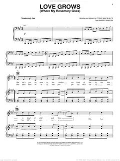 Lighthouse - Love Grows (Where My Rosemary Goes) sheet music