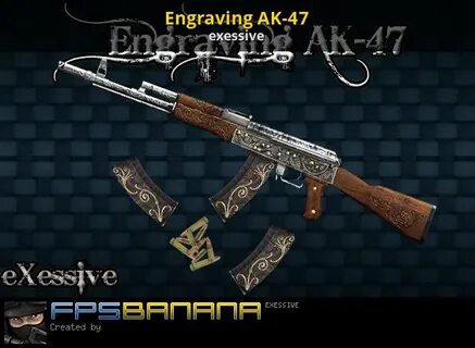 Engraving AK-47 Counter-Strike: Source Mods