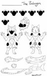 Wolf Reference Sheet Wolf Furry Base Drawing - Canvas-smorga