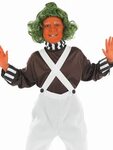 Costume Oompa Loompa Factory Worker pour enfants Costume Eco