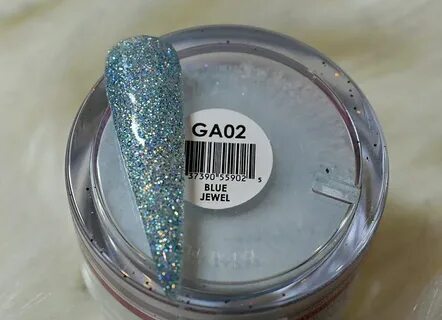 GlitterArtyNails - Glam & Glitz glitter acrylic 'Blue Jewel'