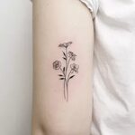 50 Small & Delicate Floral Tattoo Information & Ideas - Brig