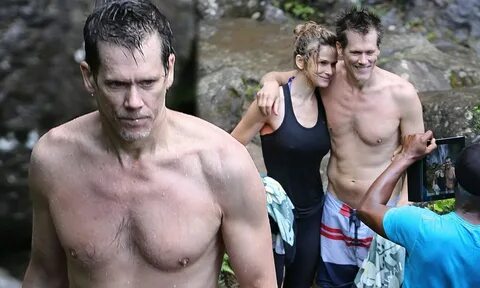 Not bad for 53! Kevin Bacon shows off his muscular physique 